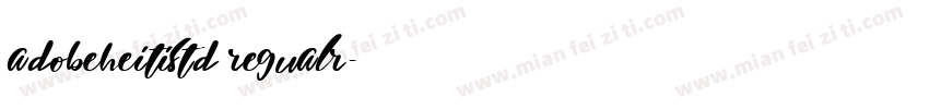 adobeheitistd regualr字体转换